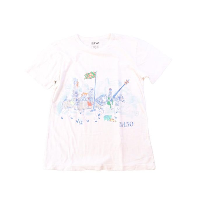 A White Short Sleeve T Shirts from Crewcuts in size 12Y for boy. (Front View)