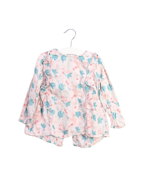A Peach Long Sleeve Tops from La Compagnie des Petits in size 3T for girl. (Front View)