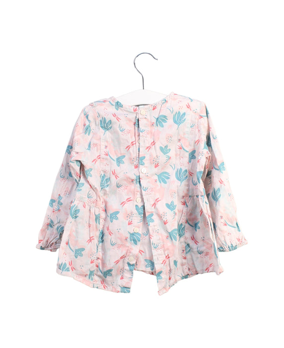 A Peach Long Sleeve Tops from La Compagnie des Petits in size 3T for girl. (Back View)
