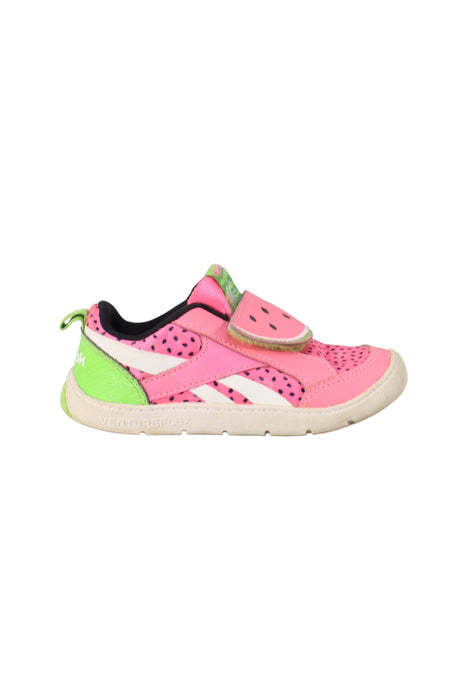 A Pink Sneakers from Reebok in size 18-24M for girl. (Back View)