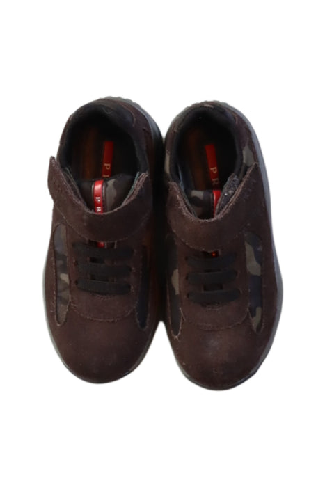 A Black Sneakers from Prada in size 3T for boy. (Back View)