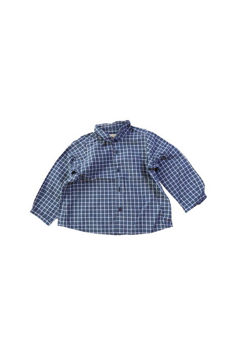 A Blue Shirts from Bonpoint in size 12-18M for boy. (Front View)