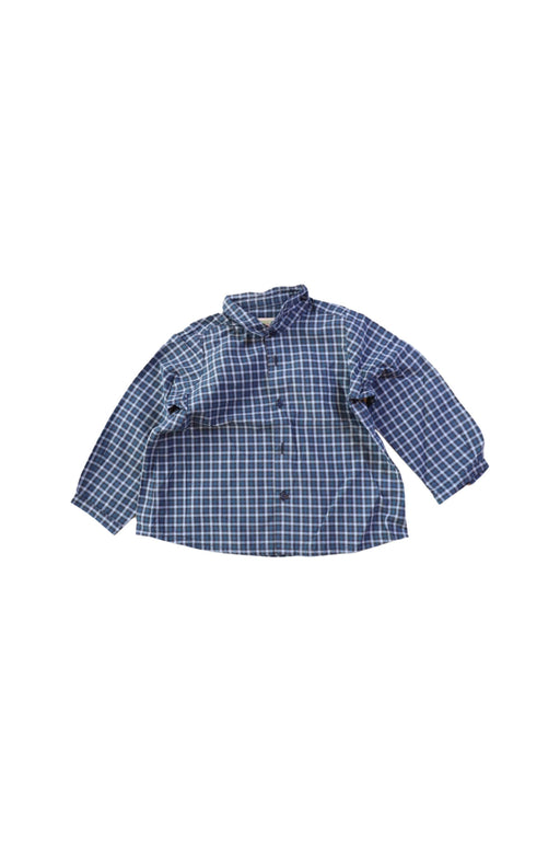 A Blue Shirts from Bonpoint in size 12-18M for boy. (Front View)