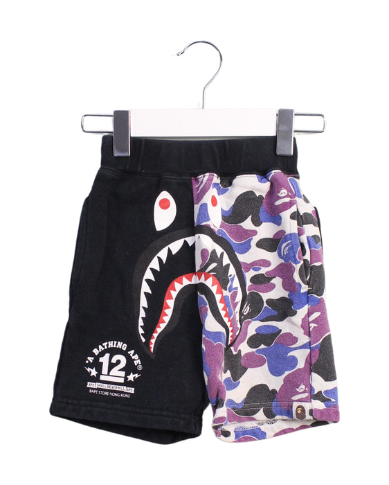 A Black Shorts from Bape by A Bathing Ape in size 18-24M for boy. (Front View)