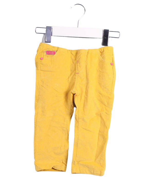 A Yellow Casual Pants from La Compagnie des Petits in size 6-12M for girl. (Front View)