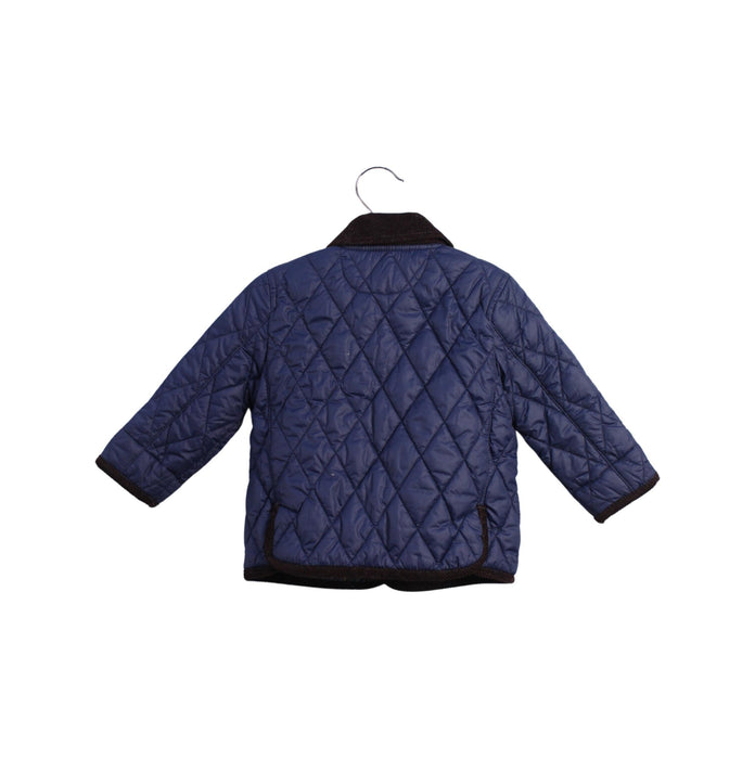 A Blue Puffer/Quilted Jackets from Ralph Lauren in size 6-12M for boy. (Back View)