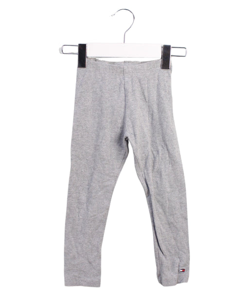 A Grey Leggings from Tommy Hilfiger in size 2T for girl. (Front View)