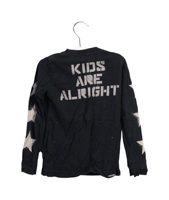 A Black Long Sleeve Tops from Hysteric Mini in size 2T for boy. (Back View)