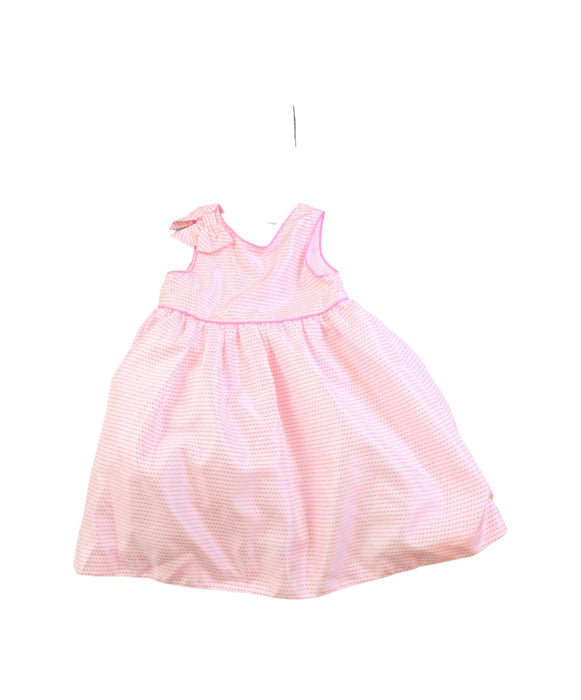 A Pink Sleeveless Dresses from Janie & Jack in size 2T for girl. (Front View)