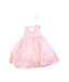 A Pink Sleeveless Dresses from Janie & Jack in size 2T for girl. (Back View)