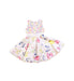 A Multicolour Sleeveless Dresses from Monnalisa in size 18-24M for girl. (Back View)