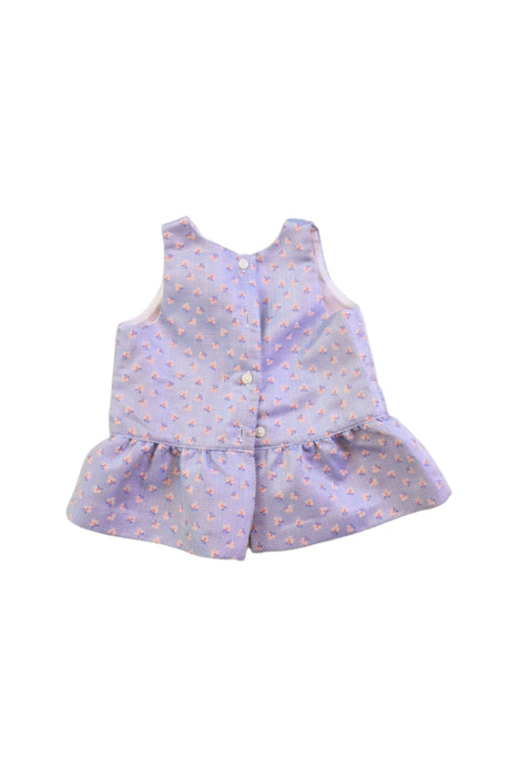 A Blue Sleeveless Tops from Janie & Jack in size 18-24M for girl. (Back View)