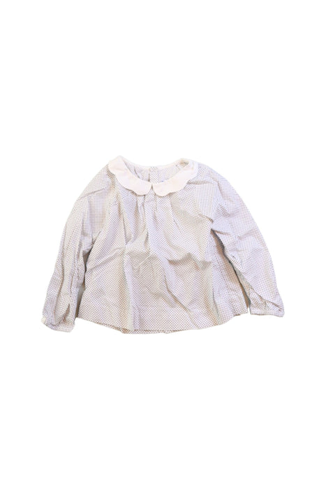 A White Long Sleeve Tops from Jacadi in size 18-24M for girl. (Front View)