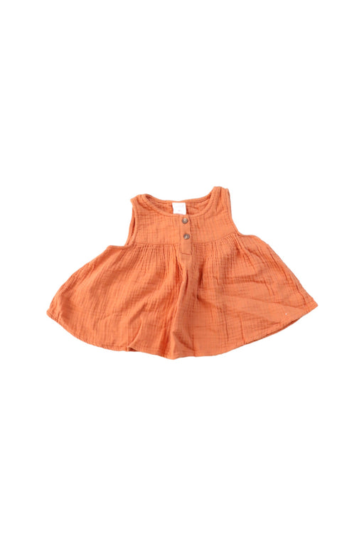 A Orange Sleeveless Tops from Seed in size 12-18M for girl. (Front View)