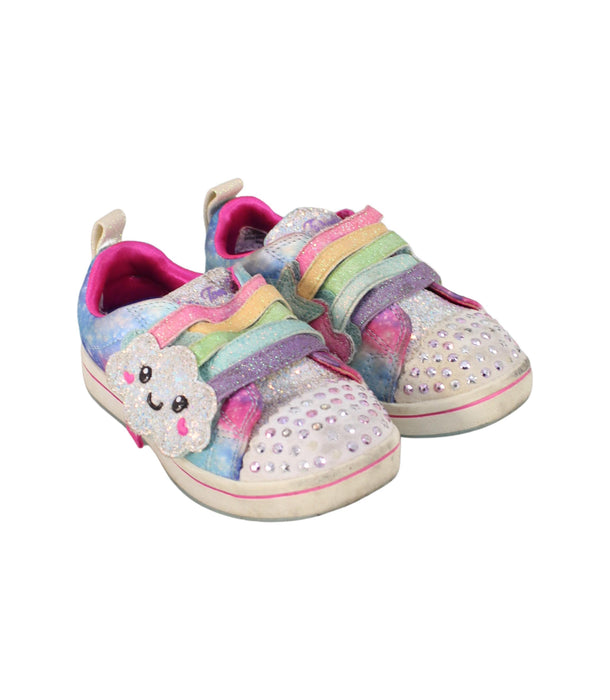 A Metallic Sneakers from Skechers in size 18-24M for girl. (Front View)