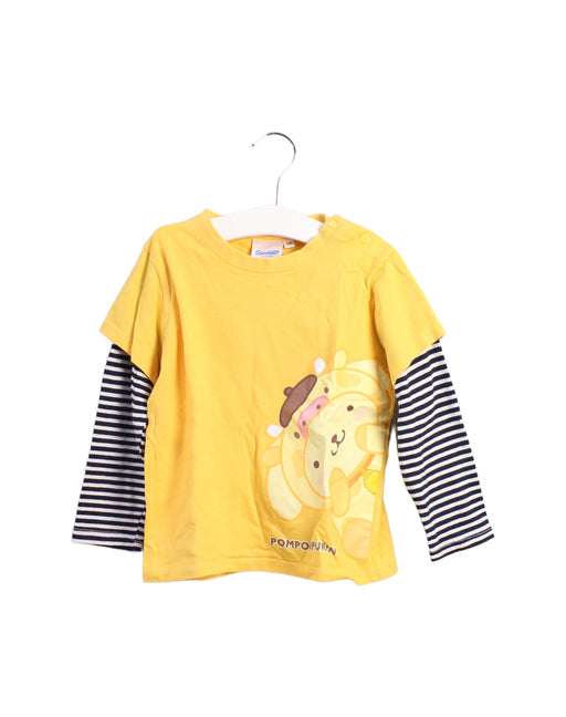 A Yellow Long Sleeve Tops from Sanrio in size 2T for boy. (Front View)