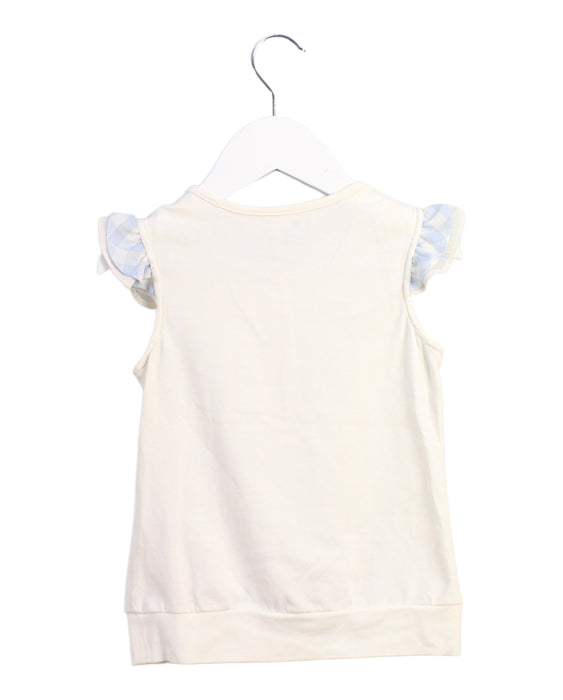 A White Short Sleeve Tops from Nicholas & Bears in size 3T for girl. (Back View)