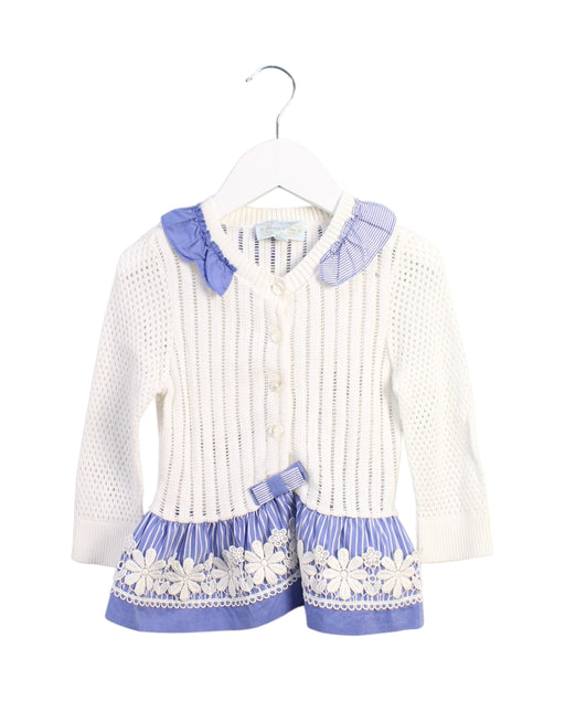 A White Cardigans from Nicholas & Bears in size 4T for girl. (Front View)