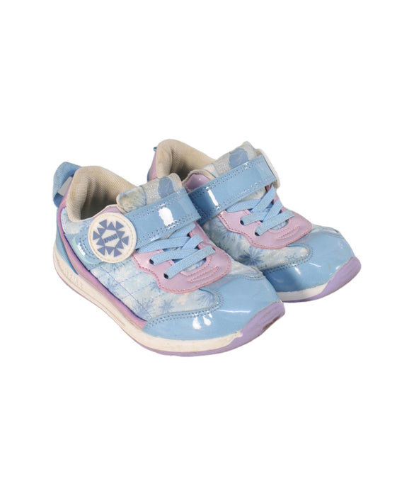 A Blue Sneakers from IFME in size 5T for girl. (Front View)