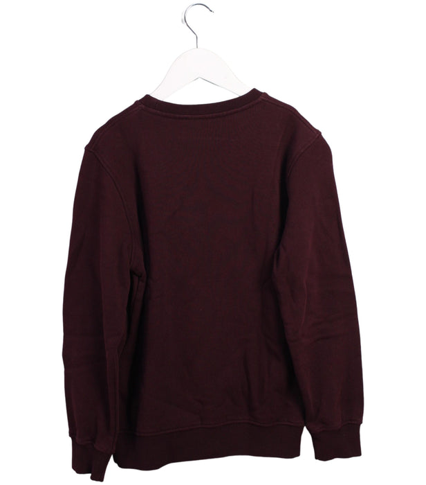 A Burgundy Sweatshirts from Neil Barrett Kids in size 10Y for boy. (Back View)