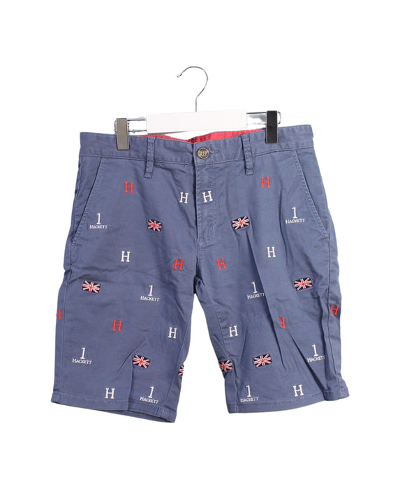 A Blue Shorts from Hackett in size 13Y for boy. (Front View)