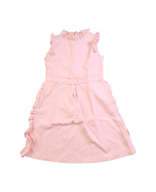 A Pink Sleeveless Dresses from Janie & Jack in size 8Y for girl. (Front View)