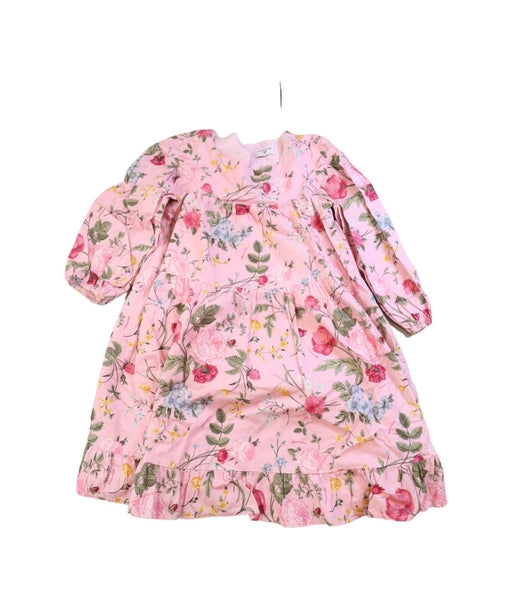 A Pink Long Sleeve Dresses from Monnalisa in size 8Y for girl. (Front View)