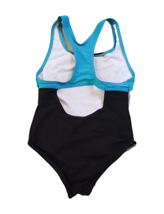 A Black Swimsuits from Speedo in size 7Y for girl. (Back View)