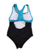 A Black Swimsuits from Speedo in size 7Y for girl. (Back View)