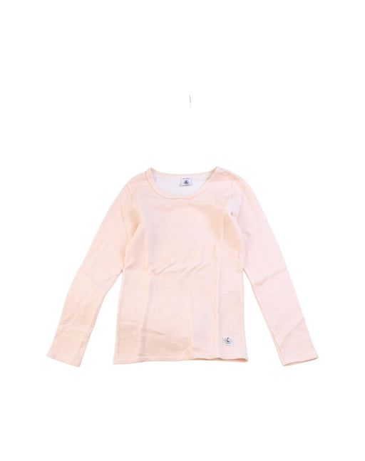 A Pink Long Sleeve Tops from Petit Bateau in size 12-18M for girl. (Front View)