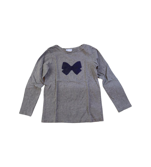 A Grey Long Sleeve Tops from Jacadi in size 8Y for girl. (Front View)