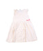 A Pink Sleeveless Dresses from Petit Bateau in size 8Y for girl. (Front View)