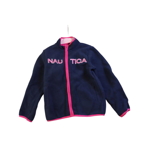 A Navy Lightweight Jackets from Nautica in size 10Y for girl. (Front View)