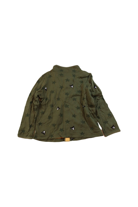 A Green Lightweight Jackets from Miki House in size 5T for boy. (Back View)