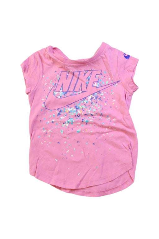 A Pink Short Sleeve T Shirts from Nike in size 2T for girl. (Front View)