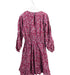 A Burgundy Long Sleeve Dresses from Velveteen in size 8Y for girl. (Back View)