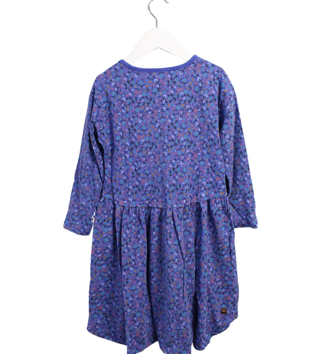 A Purple Long Sleeve Dresses from Tea in size 6T for girl. (Back View)