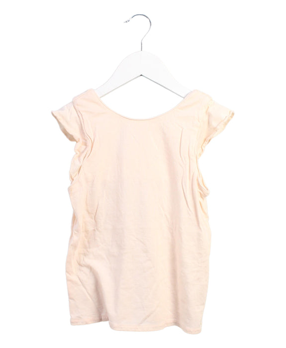 A Beige Short Sleeve Tops from Carrément Beau in size 8Y for girl. (Front View)