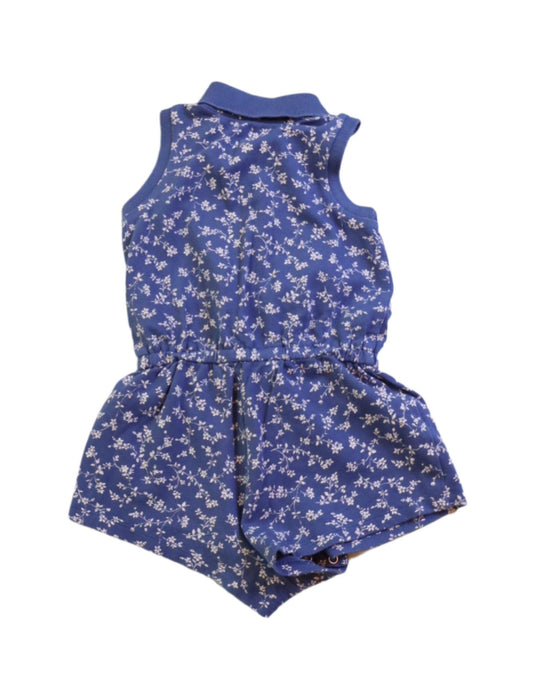 A Blue Sleeveless Rompers from Ralph Lauren in size 6-12M for girl. (Back View)