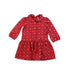 A Red Long Sleeve Dresses from Ralph Lauren in size 6-12M for girl. (Front View)