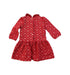 A Red Long Sleeve Dresses from Ralph Lauren in size 6-12M for girl. (Back View)