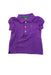 A Purple Short Sleeve Polos from Ralph Lauren in size 6-12M for girl. (Front View)