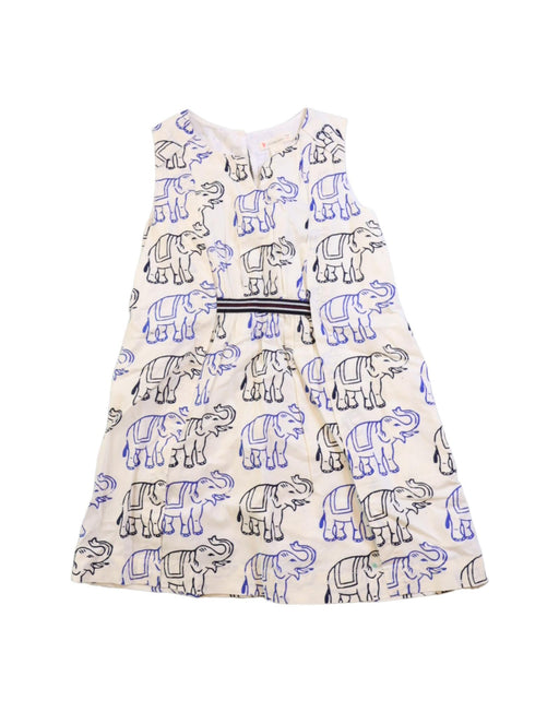 A White Sleeveless Dresses from Crewcuts in size 4T for girl. (Front View)