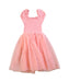 A Pink Short Sleeve Dresses from Seed in size 5T for girl. (Back View)