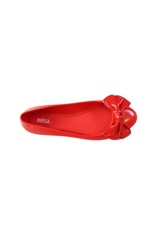 A Red Flats from Melissa in size 12Y for girl. (Front View)