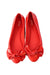 A Red Flats from Melissa in size 12Y for girl. (Back View)