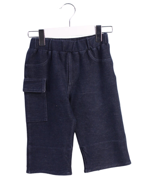 A Blue Shorts from Miki House in size 5T for boy. (Front View)