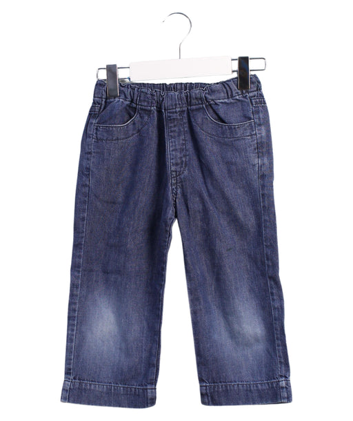 A Blue Jeans from Miki House in size 4T for boy. (Front View)