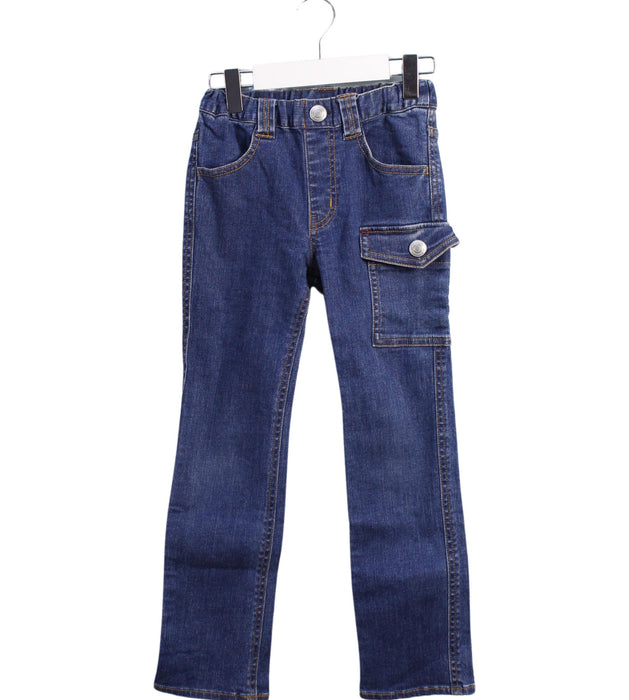 A Blue Jeans from Miki House in size 5T for boy. (Front View)
