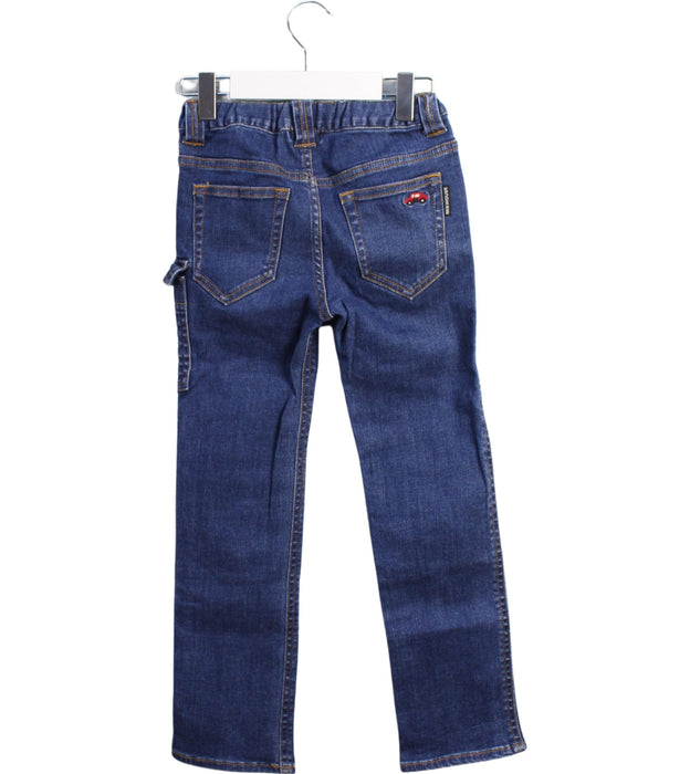 A Blue Jeans from Miki House in size 5T for boy. (Back View)